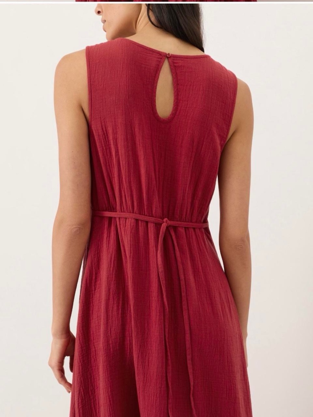Pact Sleeveless Maxi Dress in Poppy Red - Picture 3 of 5